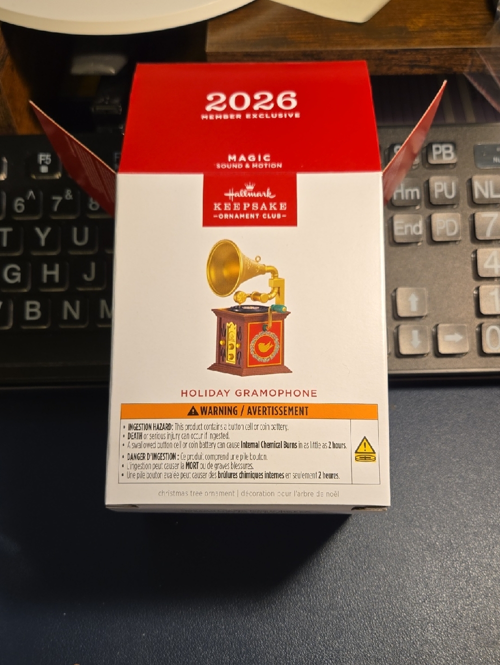 Hallmark 2026 Keepsake Holiday Gramophone Ornament - Magic